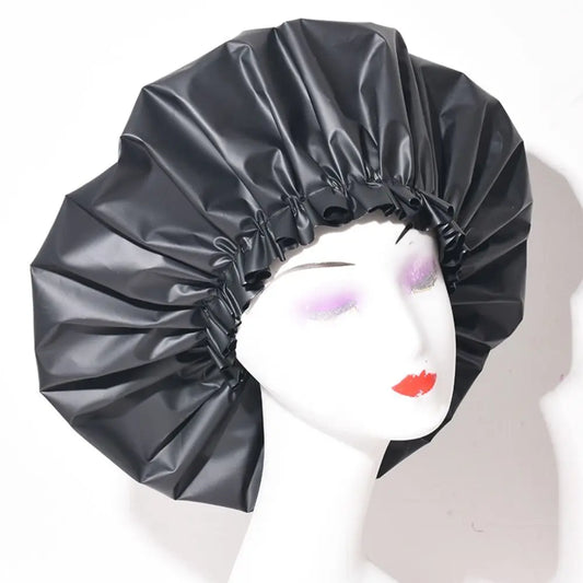 Shower Cap Large Adjustable Reusable Waterproof Bath Caps