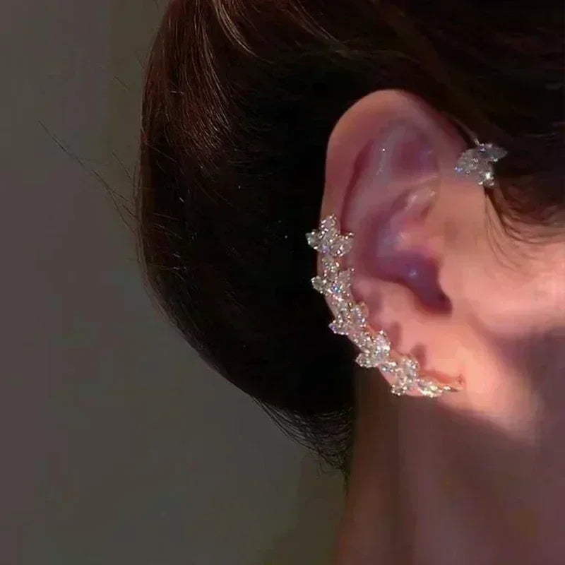Simple Golden Metal Style Matte Hexagon Earrings