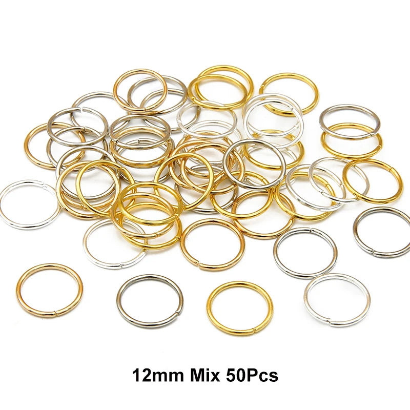 10-50Pcs 10-16mm Hair Rings Metal African Braid Dreadlocks Bead Hair