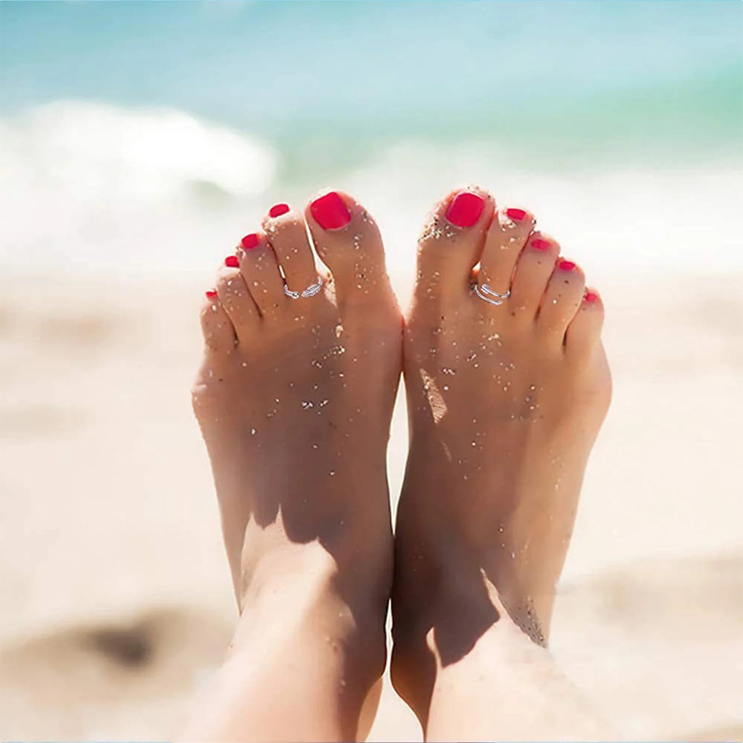 10/12Pcs Toe Rings for Women