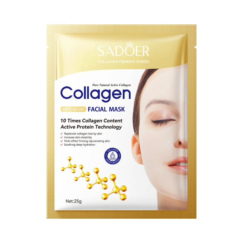10PCS Collagen Anti Wrinkle Facial Mask Anti Aging