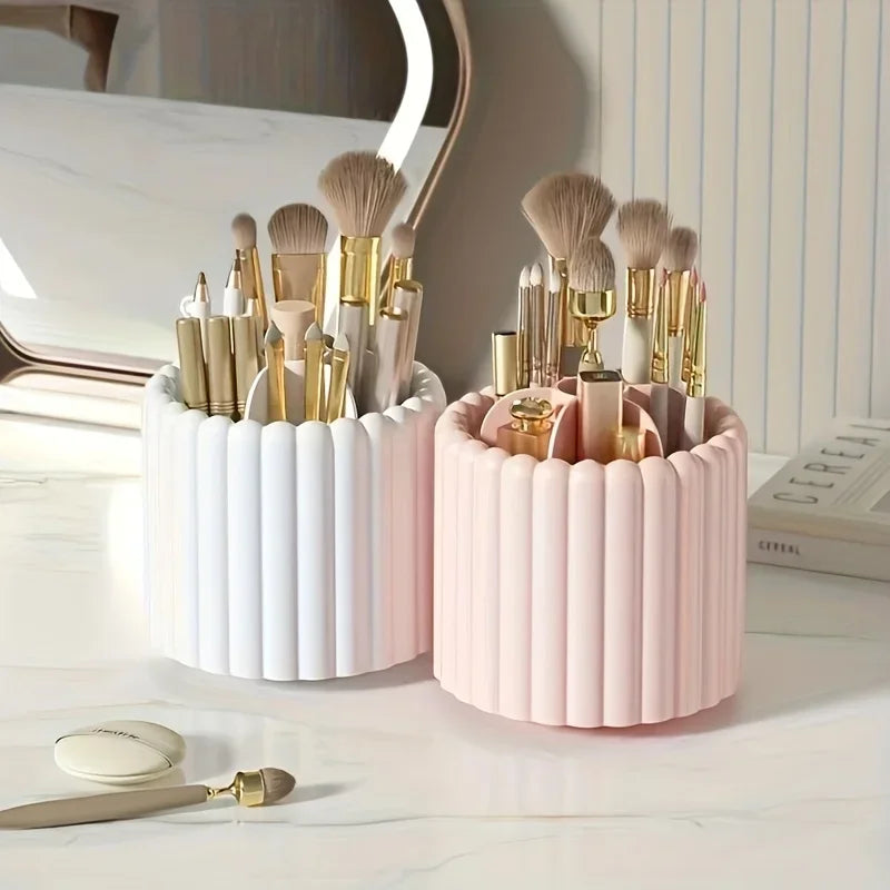Makeup Brush Storage Cartridge Dust-proof Eye Shadow Foundation Make-up Lipstick Pen Cartridge Dresser Sorting Box Desktop Shelf
