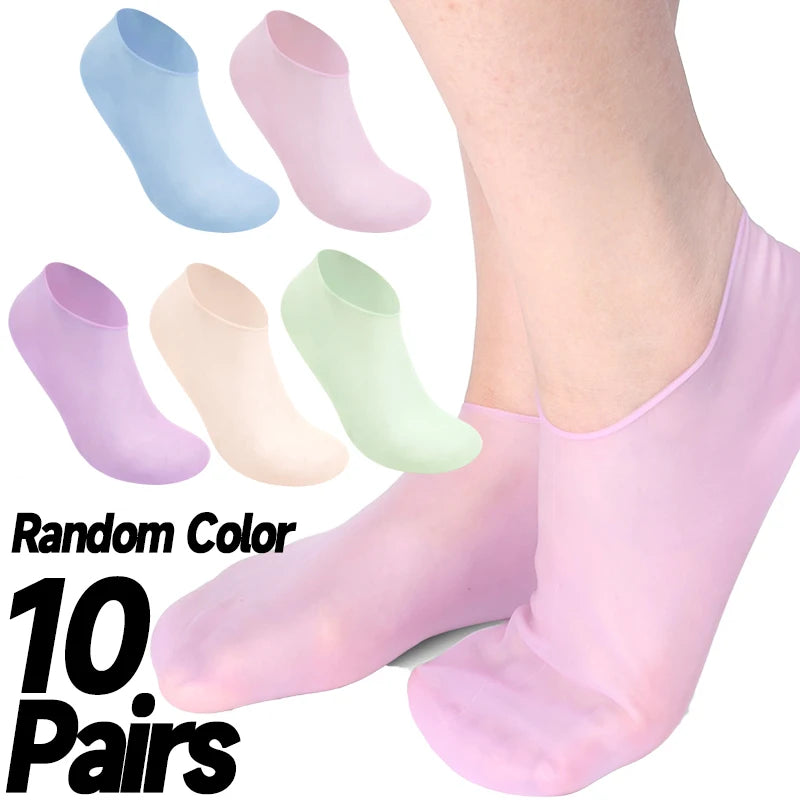 Silicone Moisturizing Foot Socks – Spa Gel Care