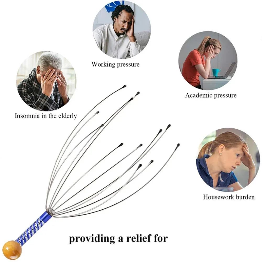 Octopus Head Massager Scratching Scalp Relaxation
