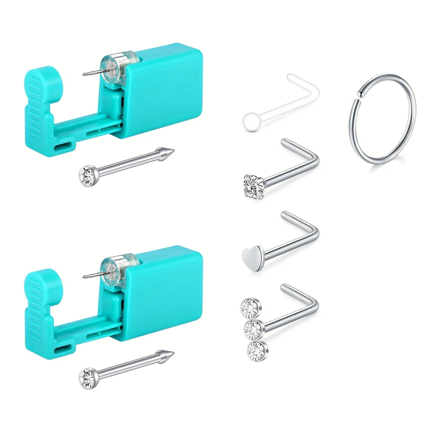7pcs Nose Piercing Kit Nose Ring Piercing Kit, Nose Piercing Kit