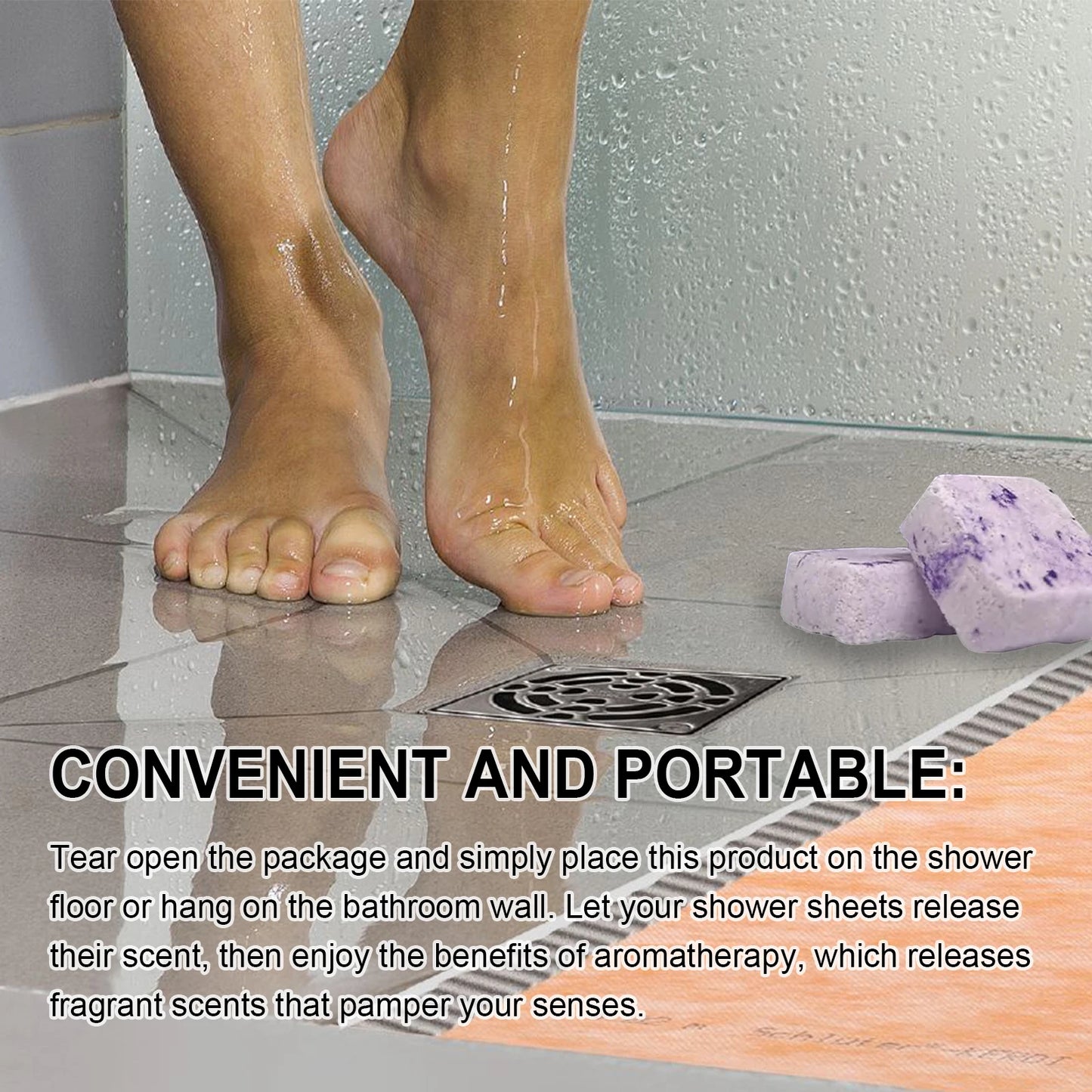 Shower Steamers Set Shower Steamers Aromatherapy Spa Kit Household Self Care Relaxation Lavender Shower Bath Bombs Moisturizing