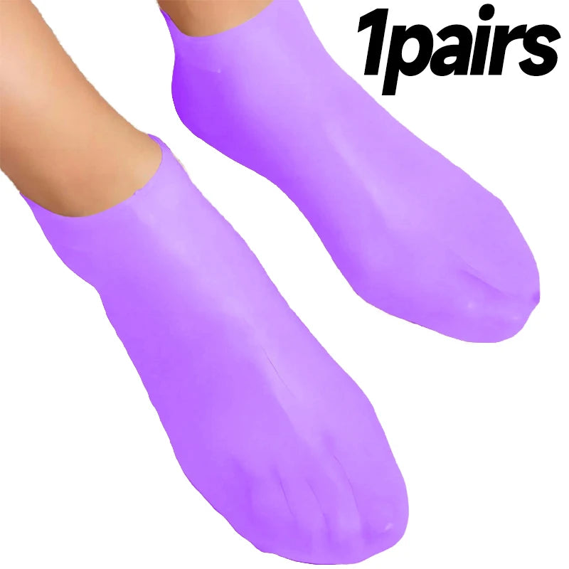 Silicone Moisturizing Foot Socks – Spa Gel Care