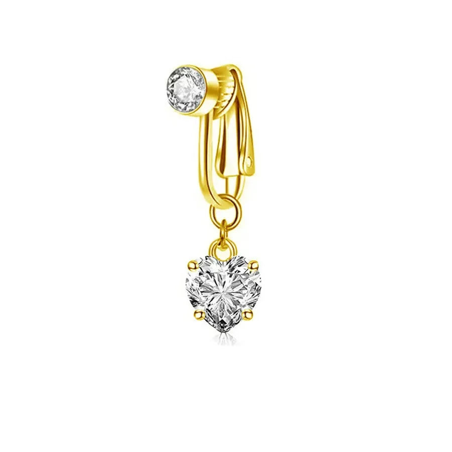 Clip on Belly Button Ring Butterfly