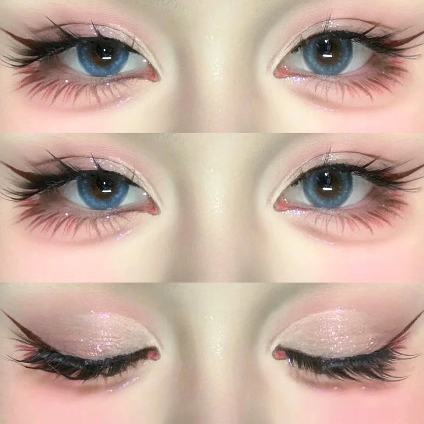 Lasvirey Cat Eye Lashes Manga Lashes Styles 3D Faux Mink Lashes
