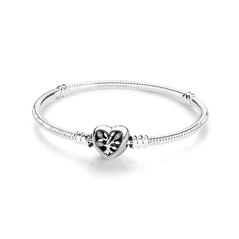 Original 925 Sterling Silver Bracelets Bangles Love
