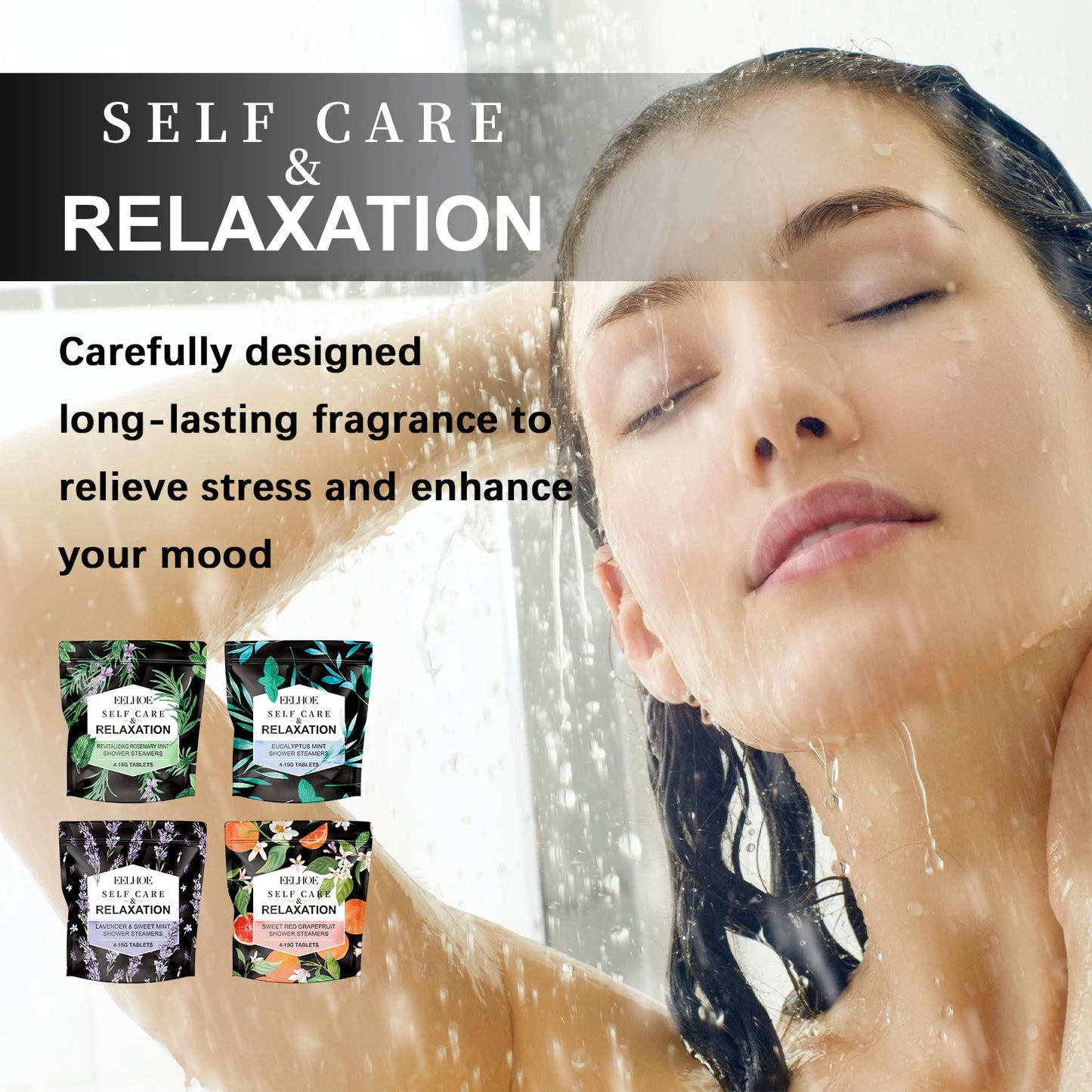 Shower Steamers Set Shower Steamers Aromatherapy Spa Kit Household Self Care Relaxation Lavender Shower Bath Bombs Moisturizing