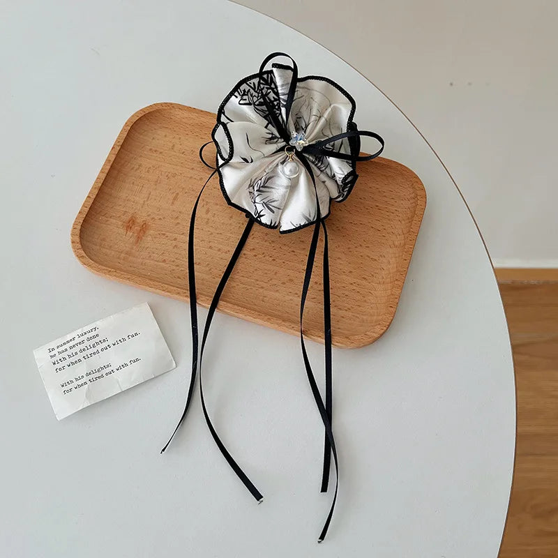 Ladies' Hair Claw Clips Featuring Chinese-style High-quality Versatile Hair Accessories For Girl Ribbons Bows Elegant Gentle