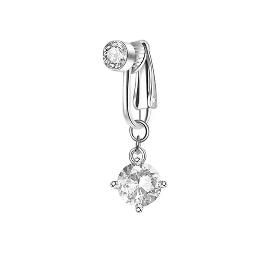 Clip on Belly Button Ring Butterfly