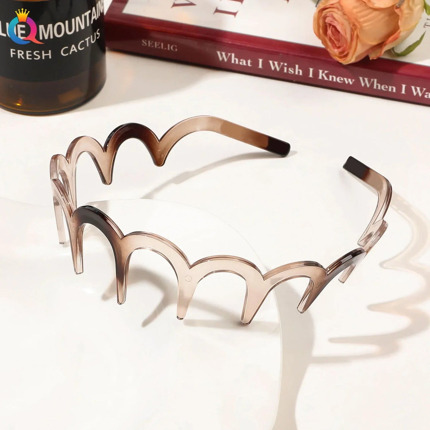 Wave Headbands for Women Fashion Acetate Toothed