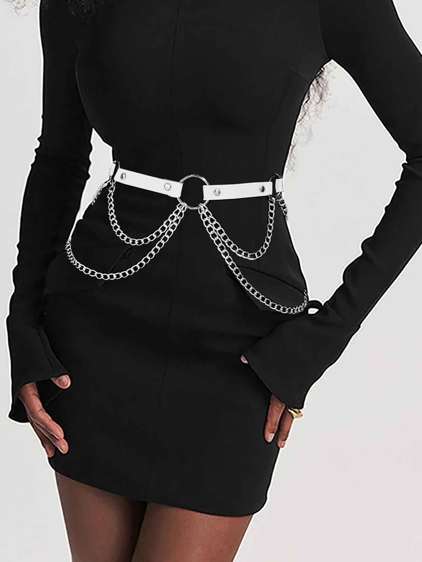 Women's Leather Harness Belt – Sexy Bodycon