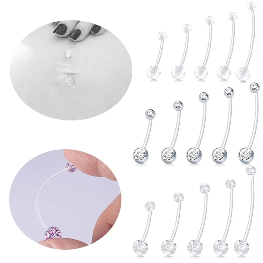 Pregnancy Belly Button Rings Long Bar Sport Maternity