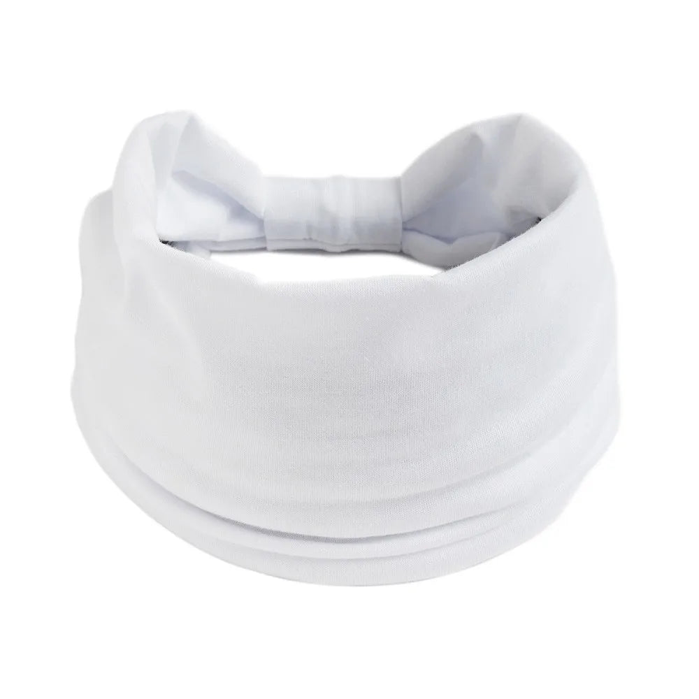 Head Band Women Hair Accessories Solid Wide Headband Bowknot Turbans