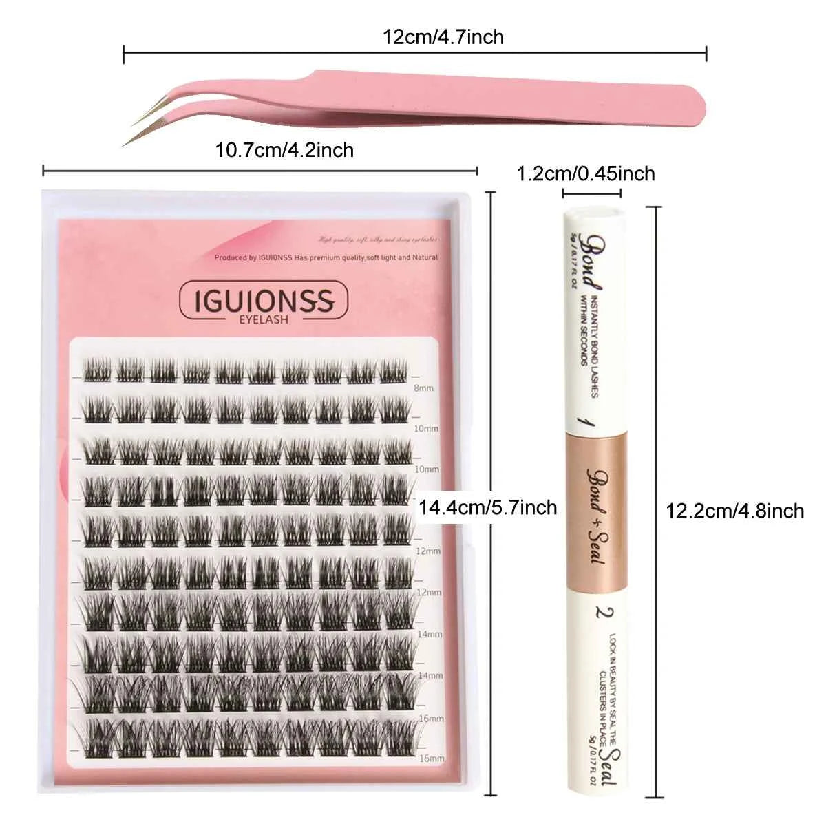 Lash Extension Kit 100pcs Lash Clusters