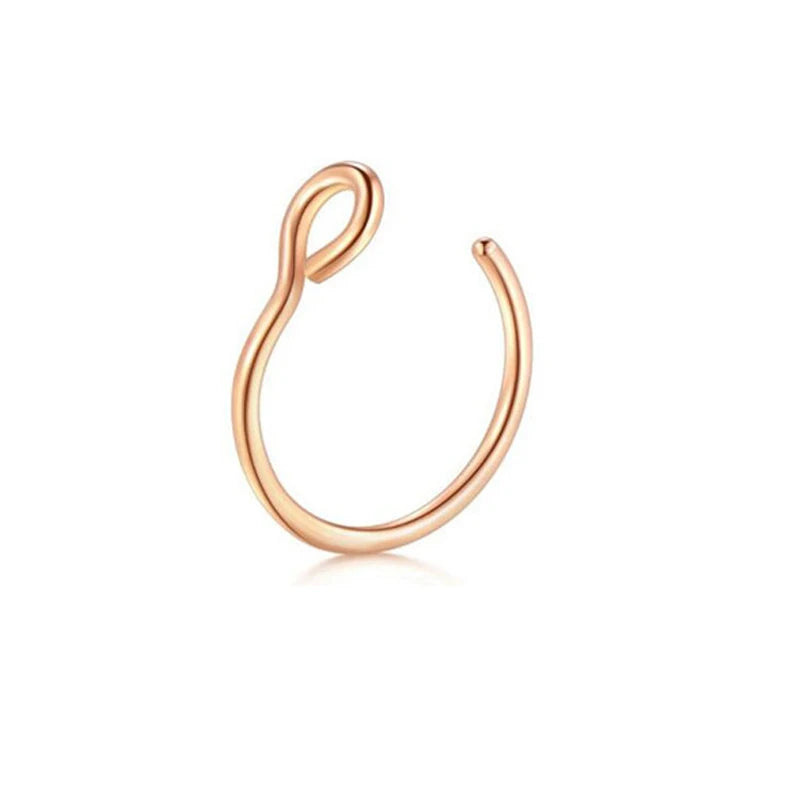 2 Sizes U Shaped Fake Nose Rings