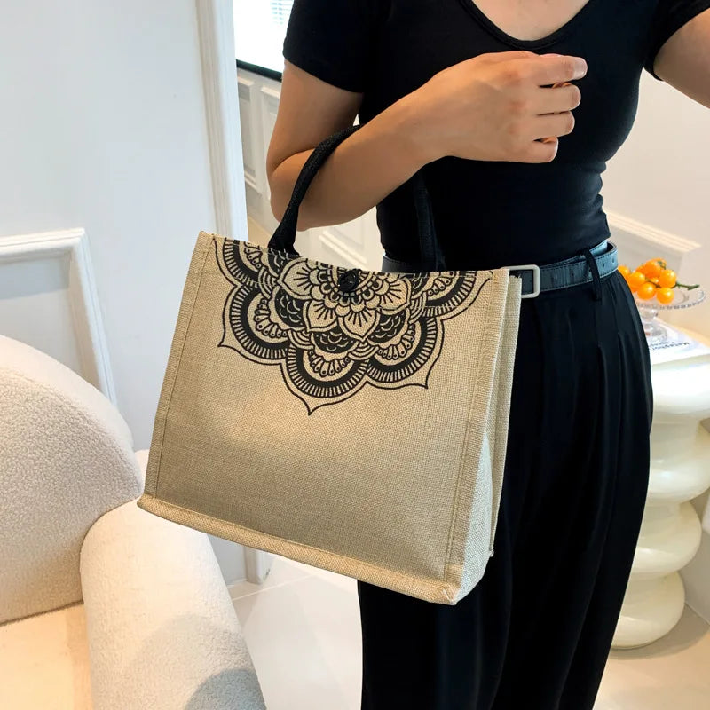 Canvas Handbags For Women Fashion Tote Beach Bags Reusable Shopping Bags