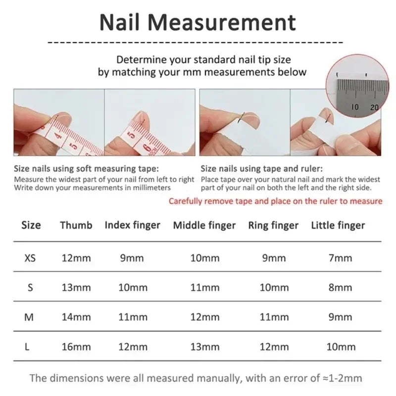 10Pcs Cute Handmade Press on Nails