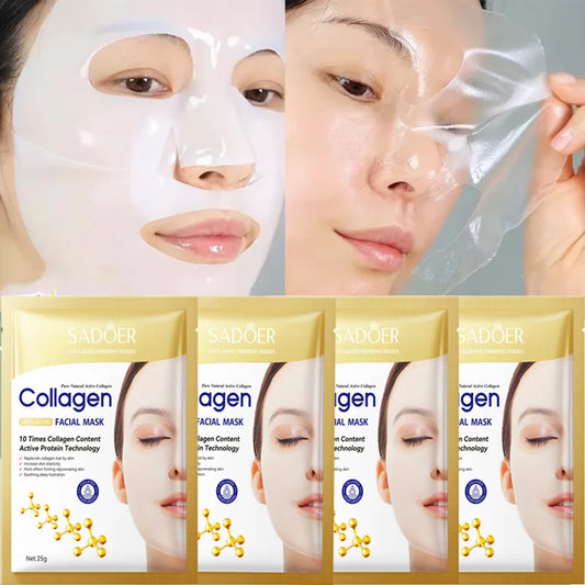 10PCS Collagen Anti Wrinkle Facial Mask Anti Aging