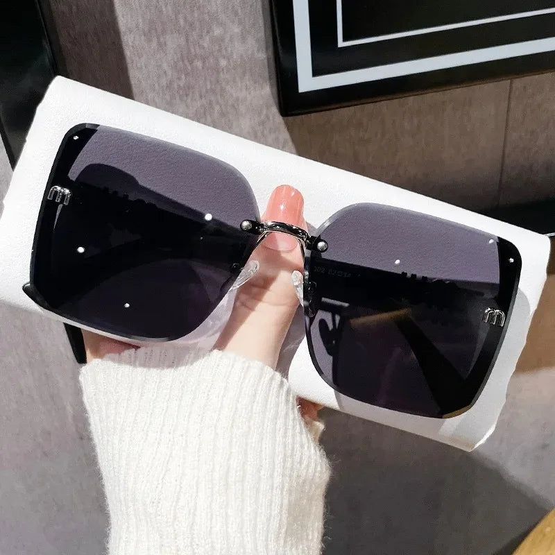 Rimless Vintage Sunglasses – Lightweight Women