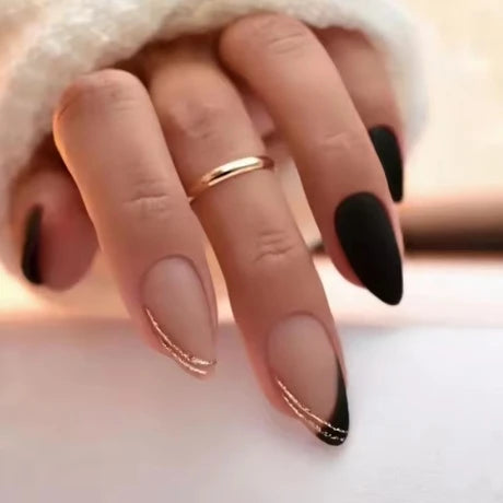 24Pcs Leopard Print Fake Nails Press