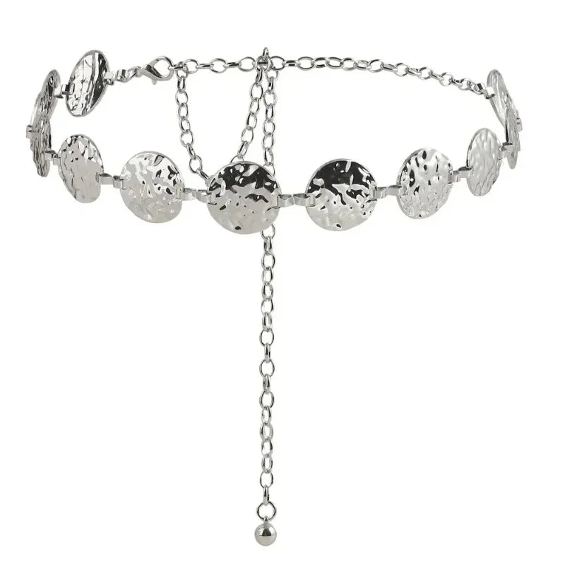 Women's Metal Waist Belt – Elegant Slim Style