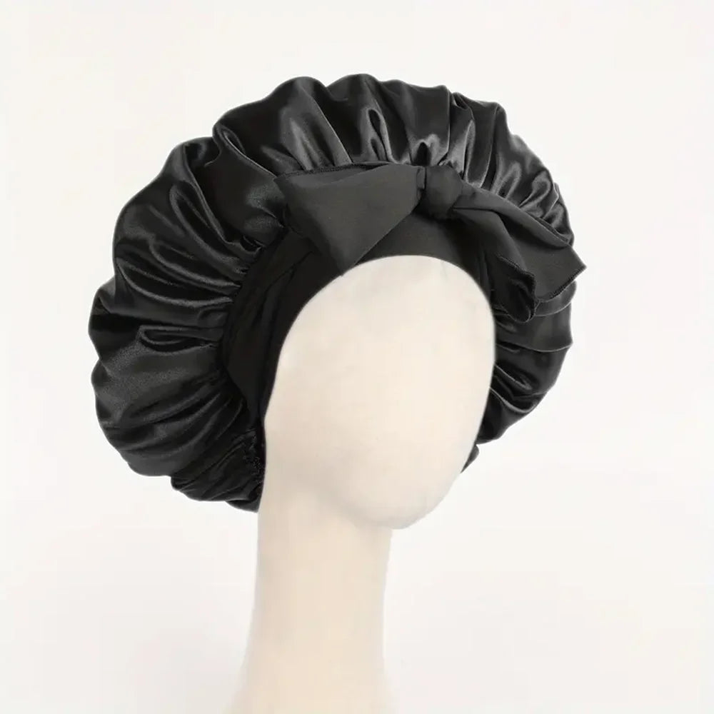 Satin Bonnet Silk Bonnet Adjustable Bonne For Sleeping
