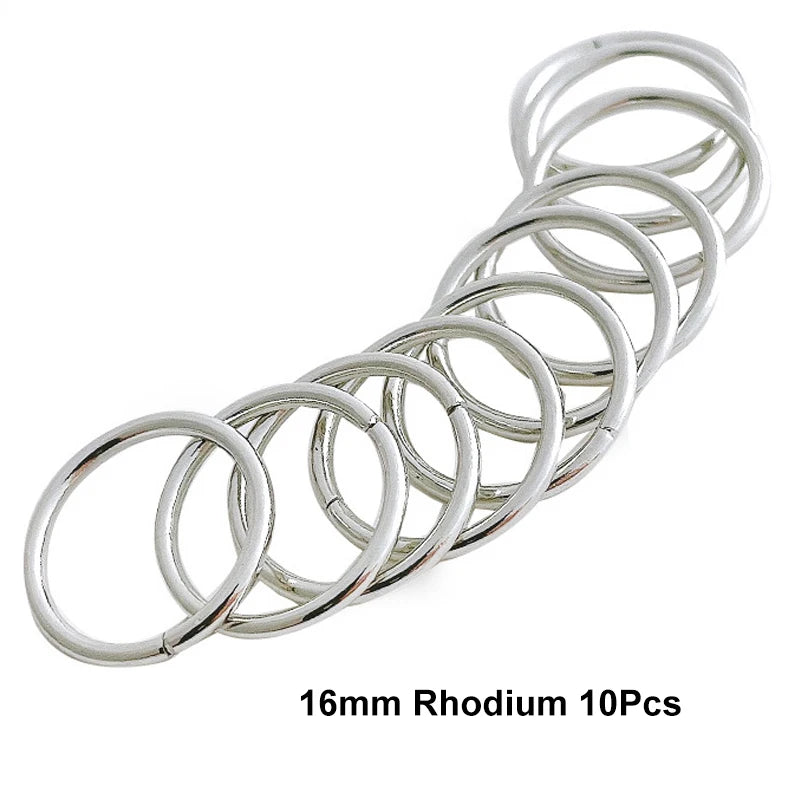 10-50Pcs 10-16mm Hair Rings Metal African Braid Dreadlocks Bead Hair