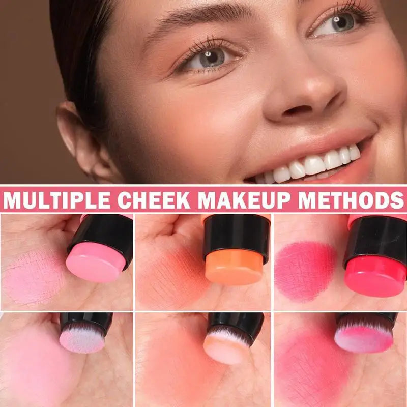 Blush Stick With Brush Double Head Blush Sticks Cream Blush Makeup For All Skin Tones 2 In 1 Double-head Blush And Lipstick
