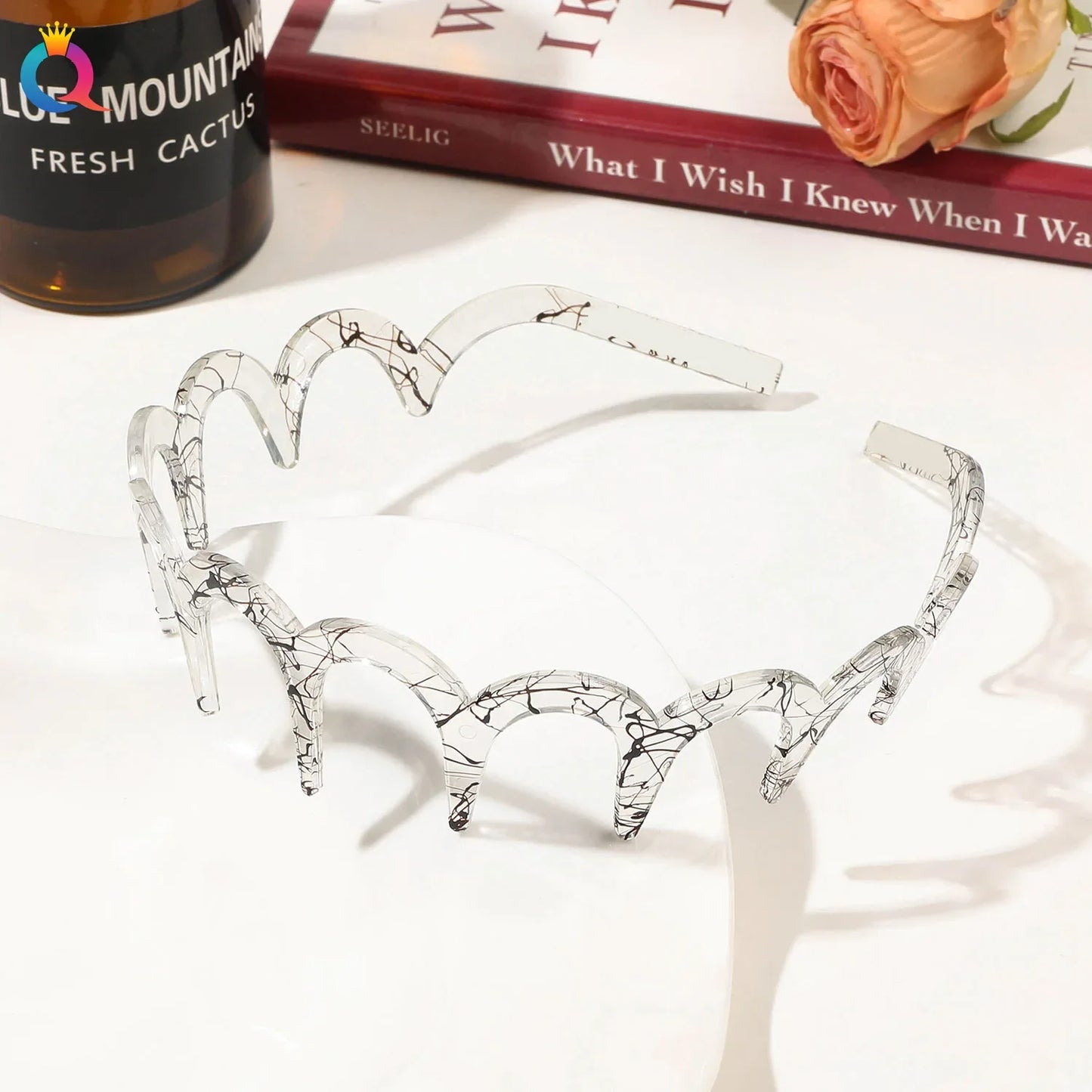 Wave Headbands for Women Fashion Acetate Toothed