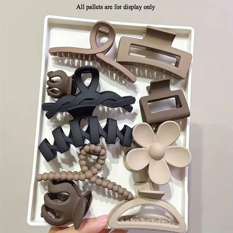 Set of 10 Hair Claw Clips – Versatile for Daily, Party, Beach, Beautiful Gift Friends