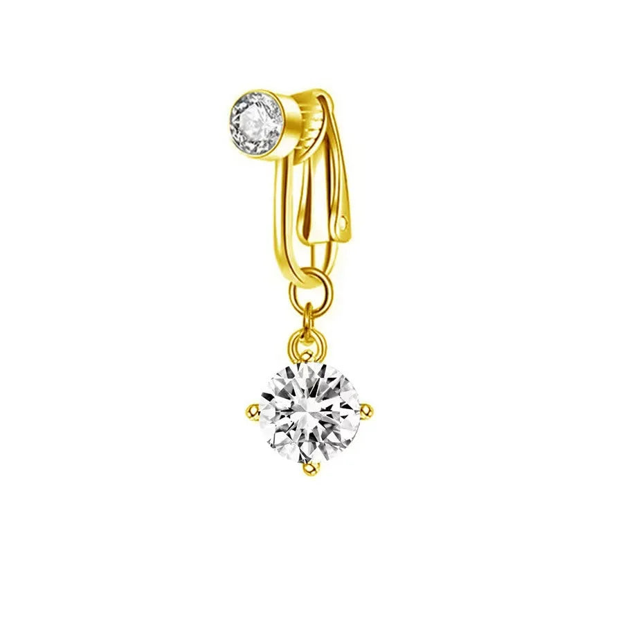 Clip on Belly Button Ring Butterfly