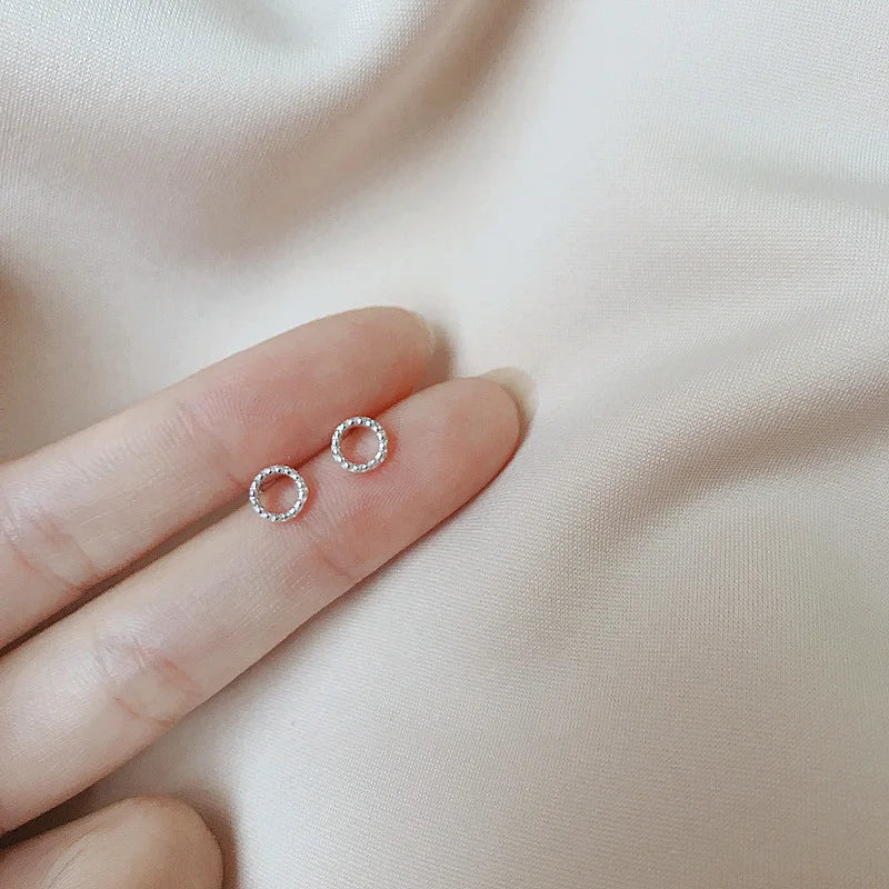 Heart Stud Earrings for Women Hypoallergenic