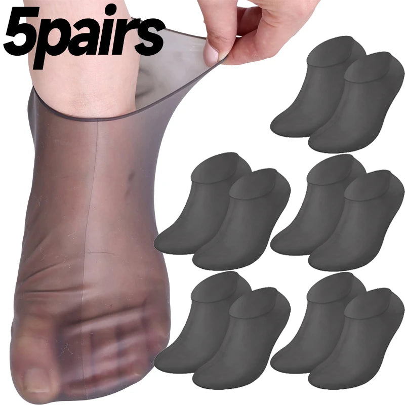Silicone Moisturizing Foot Socks – Spa Gel Care