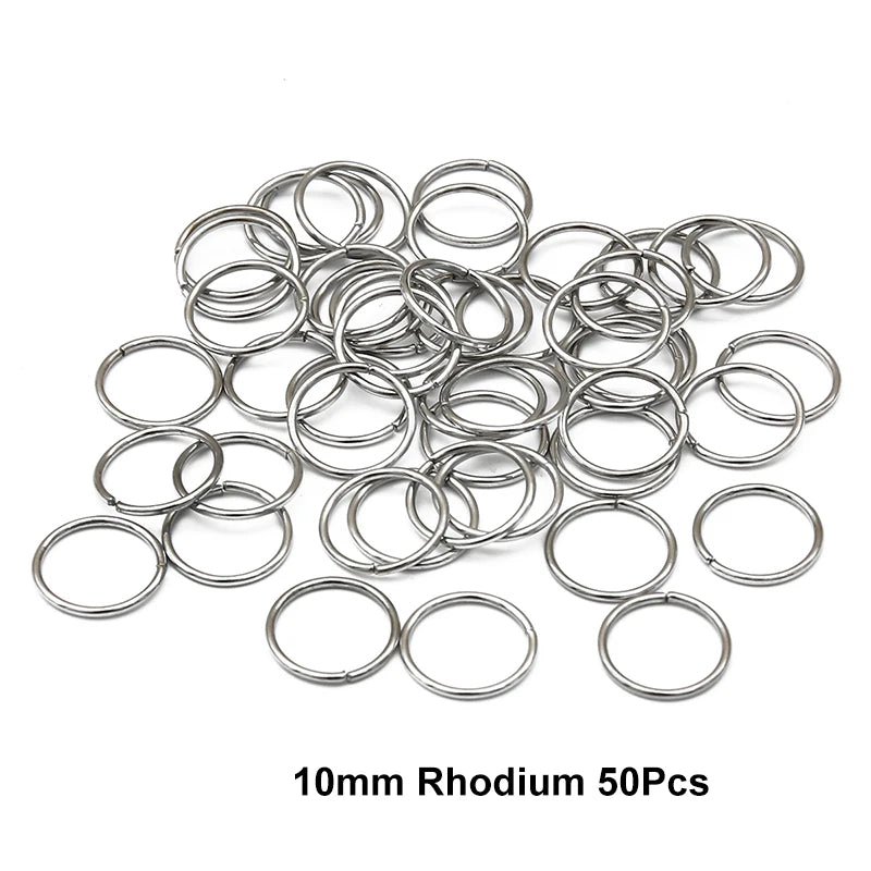 10-50Pcs 10-16mm Hair Rings Metal African Braid Dreadlocks Bead Hair
