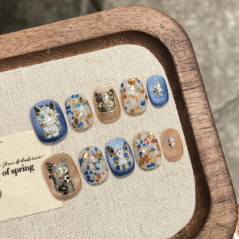 10Pcs Cute Handmade Press on Nails