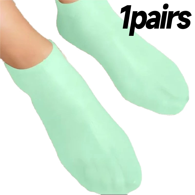Silicone Moisturizing Foot Socks – Spa Gel Care