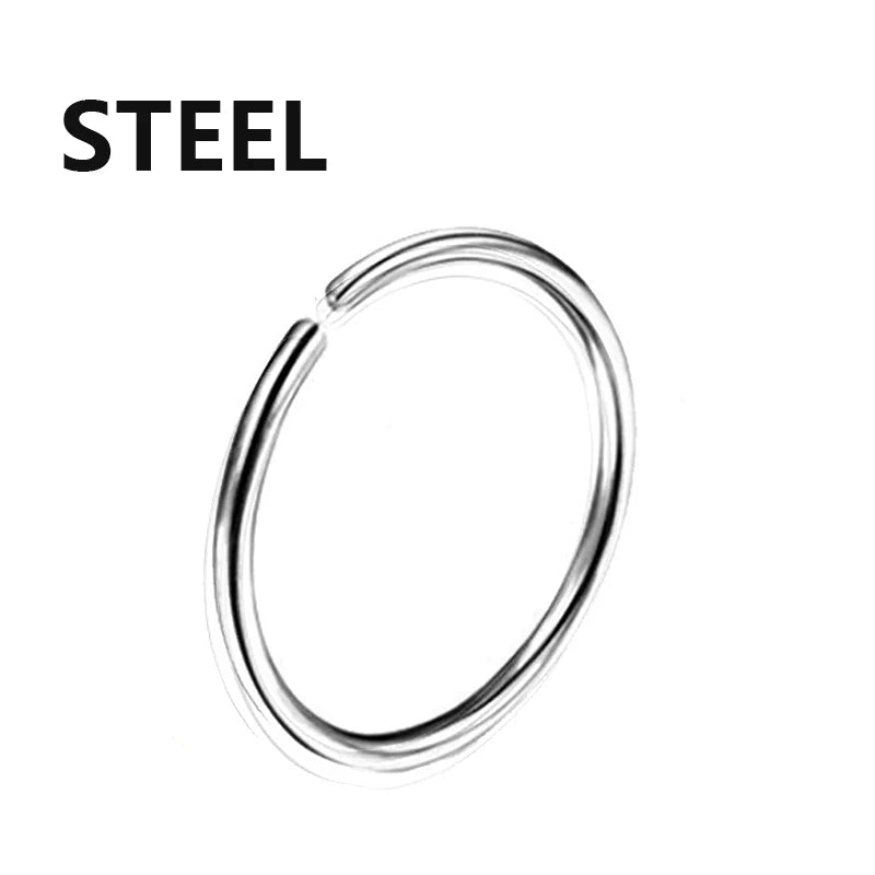 Nose Rings Hoops Double Septum Rings