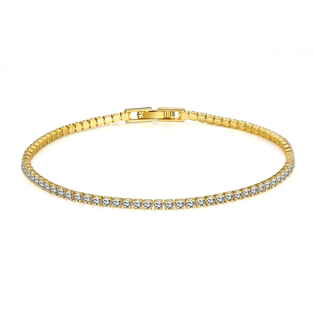 Sterling 925 Silver  Tennis Bracelet 2mm