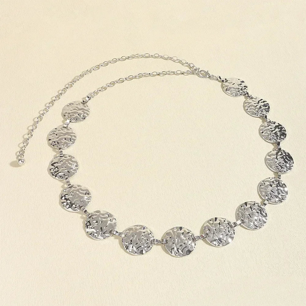 Women's Metal Waist Belt – Elegant Slim Style