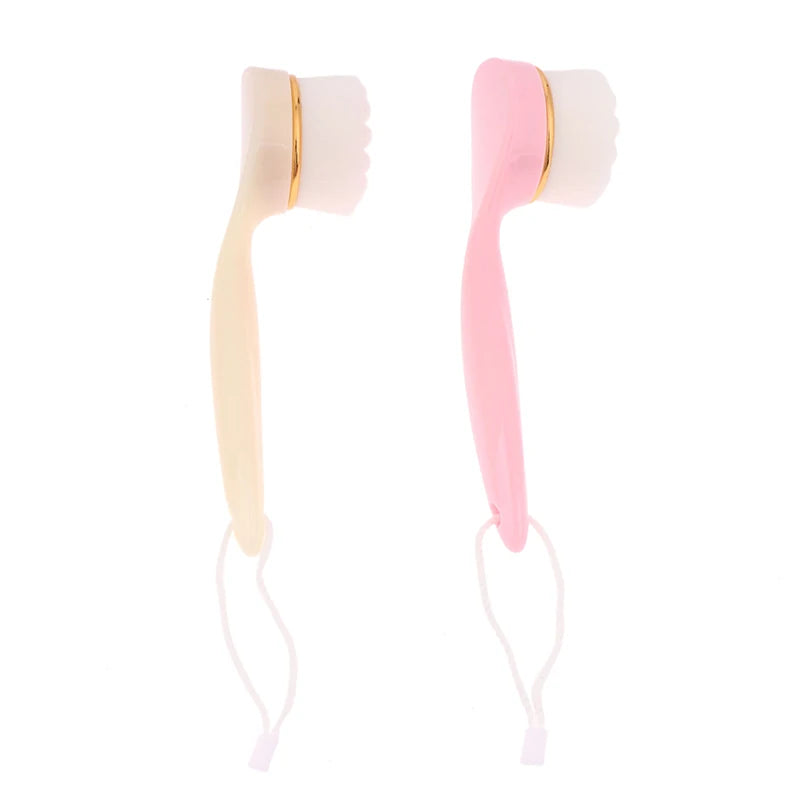 Handle Facial Washing Brush Exfoliating Face Brush Facial Brush Face Cleansing Brush For Lady Face Cleaning Women