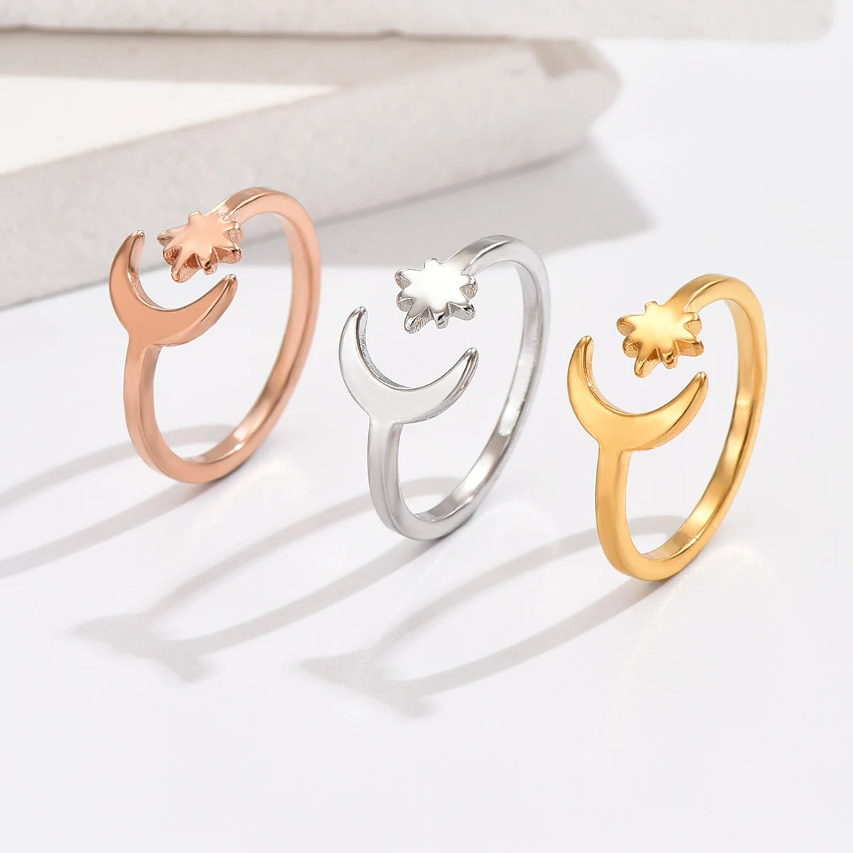 3PCS Toe Rings for Women Adjustable Stainless Steel