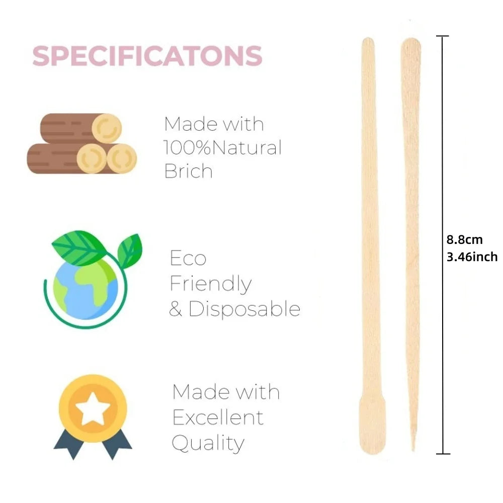 Woman Wooden Hair Removal Stick