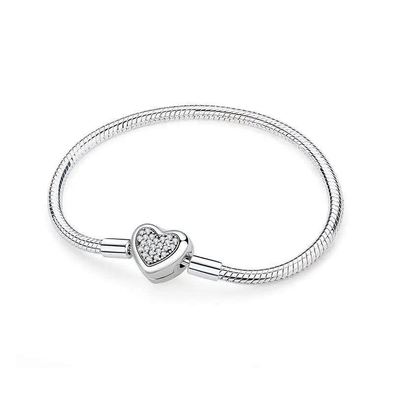 Original 925 Sterling Silver Bracelets Bangles Love