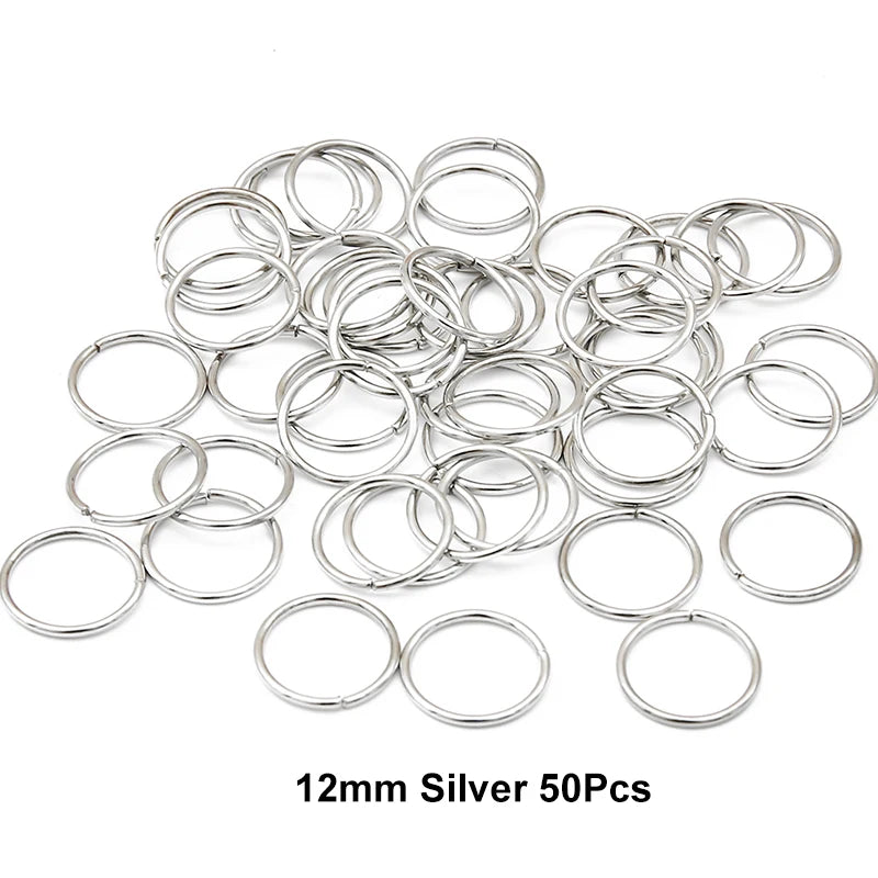10-50Pcs 10-16mm Hair Rings Metal African Braid Dreadlocks Bead Hair