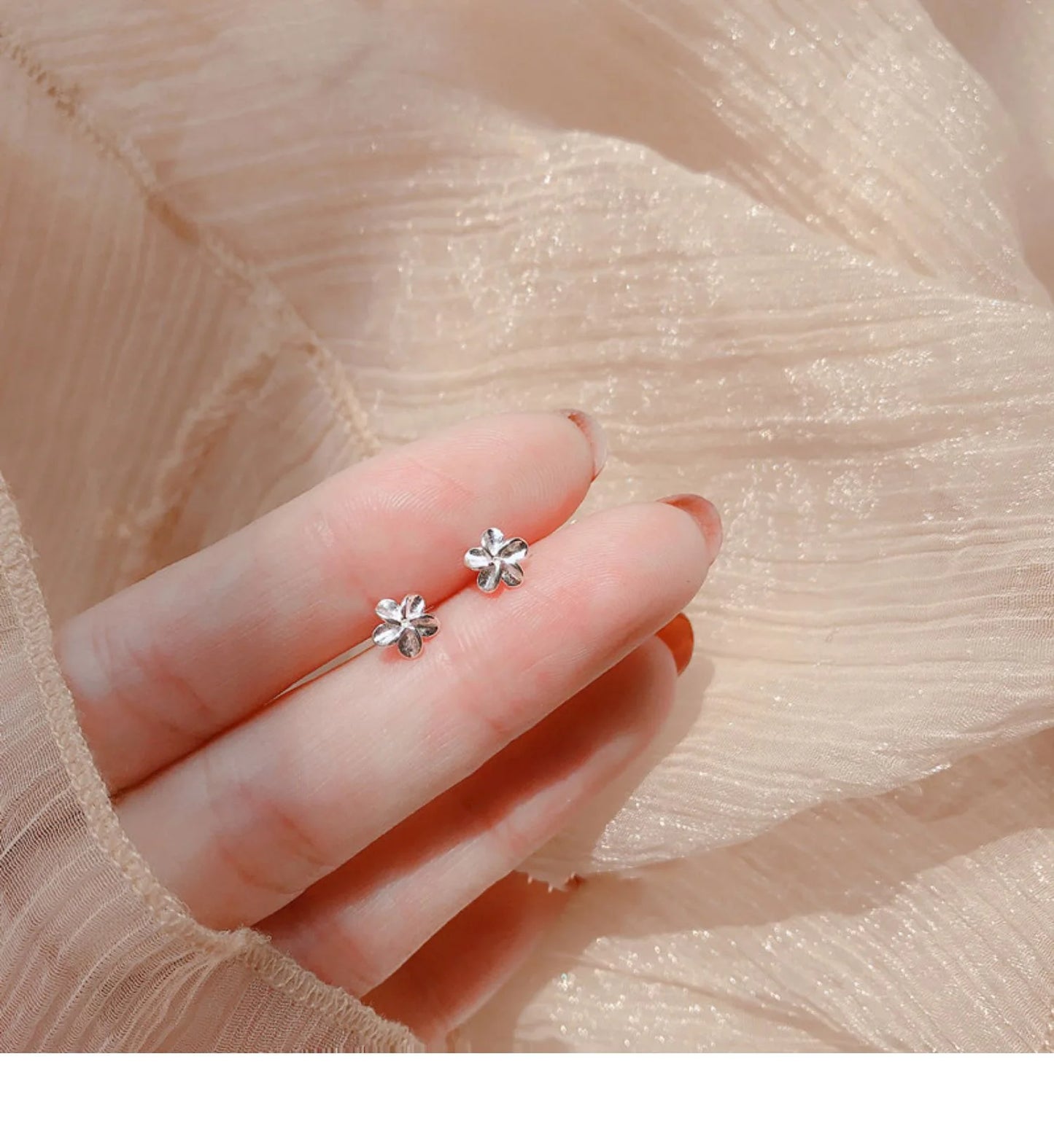 Heart Stud Earrings for Women Hypoallergenic