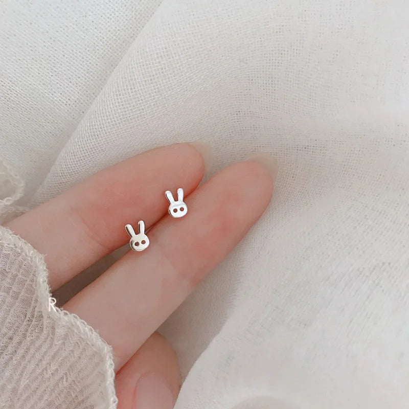 Heart Stud Earrings for Women Hypoallergenic
